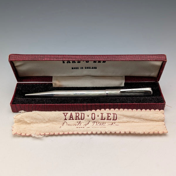 1954年 英国 ヤード・オ・レッド 純銀製 推進式ペンシル ケース入り